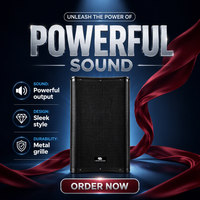 Speaker Aktif 15 Inch Full Range 3000W Peak DSP Kabinet Kayu Birch Profesional untuk Panggung PA