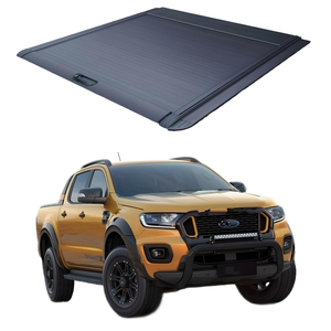 ผ้าคลุมกระบะรถบรรทุกแบบพับเก็บได้แข็งคลุมเตียงกระบะสำหรับ <span class=keywords><strong>Ford</strong></span> F150 <span class=keywords><strong>Ranger</strong></span> Chevrolet Silverado 1500 5.8FT 6.5FT ทุนดรา - Product Image 1