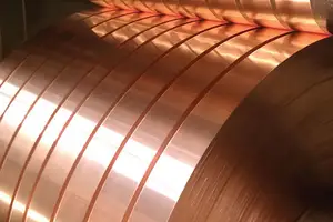 C10100 C11000 99.99 Pure Copper Tape Copper Coil Strip For Electrical Products Pure Copper Strip Foil Coil