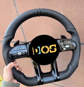 Volant en fibre de carbone avec écran LED et palettes de changement de vitesse pour Mercedes Benz A45 <span class=keywords><strong>AMG</strong></span> CLS W176 C63 W204 <span class=keywords><strong>CLA</strong></span> W212 W207 W218 W117 - Product Image 3