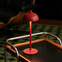 Lampe de bureau en fer, design farmhouse, commande tactile, lampe LED sans fil rechargeable par USB, à intensité variable, type C, décoration intérieure, lampe de table pour chambre à coucher, USB