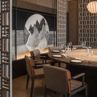Table à manger électrique, grande table ronde, table à manger d'hôtel, table à manger de style chinois moderne