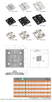 SK2-018 Charnière en acier inoxydable en aluminium en alliage de zinc exposée Offre Spéciale moins chère pour boîtier électrique
