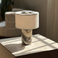 Lampe de bureau portable de luxe moderne minimaliste en marbre et fer, rechargeable, à fixer au mur, pour chambre, bureau, hôtel, bar, comptoir, table
