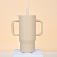 Nouvelle tasse d'apprentissage améliorée de 240 ml en silicone de qualité alimentaire, étanche, écologique, avec paille et doubles poignées, au design de dessin animé