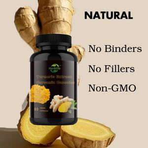 Cápsulas de Extracto de Cúrcuma Curcumina de Venta Caliente OEM/ODM para Adultos, No para Adolescentes, Niños o Mujeres Embarazadas - Product Image 4