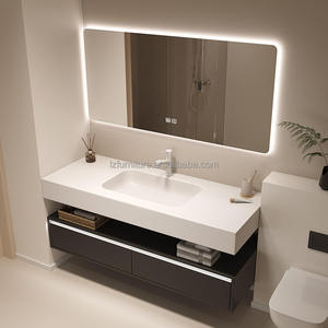 Wall-Mounted Bathroom Cabinet with Mirror and <b>Lighting</b> Design Bathroom Cabinets Mirror Bathroom <b>Vanity</b> - Product Image 2