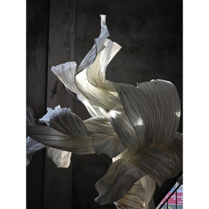 Nhân tạo trừu tượng tác phẩm nghệ thuật lớn vải trang trí cài đặt vải trang trí sơn cho khách sạn trang trí đám cưới - Product Image 4