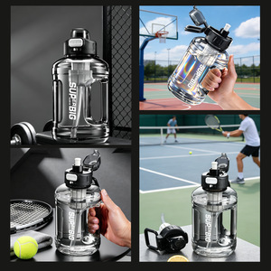 Super Big Sports Water Bottle 2L Push Button Lid With Straw For Gym Fitness Outdoor Use - Product Image 4
