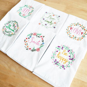 Set <span class=keywords><strong>de</strong></span> <span class=keywords><strong>table</strong></span> en tissu doux, lavable et réutilisable, style campagnard, <span class=keywords><strong>blanc</strong></span>, brodé, 100 % coton, pour la salle à manger et la cuisine - Product Image 6