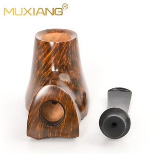 Muxiang Handmade Briar Wood Smoking Pipe Bent Type 3mm Filter Tobacco Pipe For Men - Product Image 4