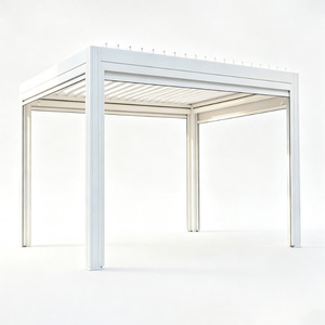 Pavillon extérieur à persiennes personnalisé transfrontalier, auvent de jardin rabattable en aluminium, pour loisirs et observation - Product Image 1
