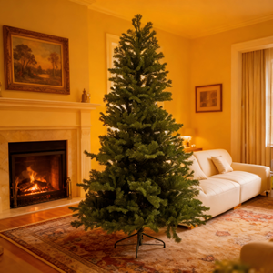 Árbol de Navidad Artificial de Lujo con Luces LED, Base de Mesa con Energía Solar, Follaje Ultrarealista, Soporte Resistente, Impresionante - Product Image 4
