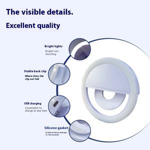 Nhà Máy Tùy Biến Ảnh Tự Sướng Vẻ Đẹp Phát Sóng Trực Tiếp Chụp Ảnh Phong Cảnh Cơ Thể ABS LED USB Phí Điền Ánh Sáng Cho Điện Thoại Di Động - Product Image 2