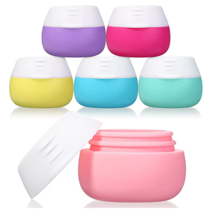 20ml Silicone <b>Travel</b> <b>Containers</b> for Toiletries,Silicone Cosmetic Cream Jar Makeup Mud Case ,Silicone Tub <b>Travel</b> TSA <b>Container</b> - Product Image 6