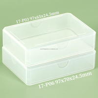 Boîtes à cartes en plastique acrylique SUNSHING OEM ODM, boîte de rangement en PP, organisateur de cartes pour cartes bancaires, cartes de visite, cartes de jeu