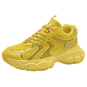 รองเท้าผ้าใบสไตล์เรโทรทรง Chunky Dad Shoes สำหรับผู้หญิงและผู้ชาย พื้นหนา เพิ่มความสูง แฟชั่นฤดูร้อนและฤดูใบไม้ผลิ รับสกรีนโลโก้ - Product Image 1