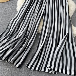 Combinaison sans manches en mousseline de soie à col en V pour femme, avec taille cintrée, tendance - Product Image 6