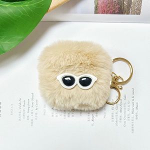 Wholesale <b>Sunglasses</b> Plush Ball TPU+Plush <b>Case</b> <b>for</b> AirPods All Models, Fashion Plush Texture Trendy Shockproof - Product Image 4