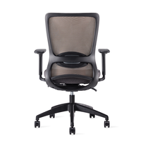 Chaise de bureau ergonomique pivotante à dossier moyen KOHO avec accoudoirs réglables pour projets d'approvisionnement en chaises de bureau