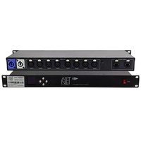 Convertisseur de signal Artnet DMX 8 voies, 8x512, 4096 canaux, équipement d'extension réseau Artnet DMX pour éclairage de scène DJ