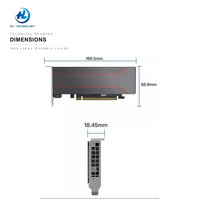 Kartu Analisis Video AI Atlas 300V 24G 24GB LPDDR4X 100CH 1080P Decode PCIe 4.0 x16 NPU