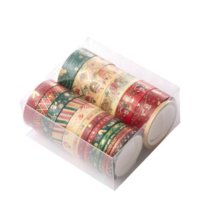 Export Goods Christmas <b>Washi</b> <b>Tape</b> 21 Rolls Thin Strips DIY Decorative Stickers For Holiday Crafting - Product Image 3
