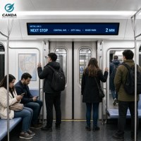 Écran LCD Barre Allongée Personnalisé OEM ODM pour Affichage en Salle d'Attente d'Hôpital, Affichage de File d'Attente, Affichage LCD à Cadre Fin