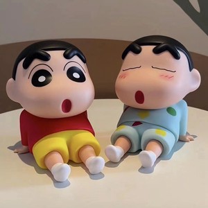 <b>Crayon</b> Shin-chan Phone Stand Figurine Plastic Anime Desktop Ornament Model Doll Gift For Kids 7-12 Years - Product Image 2