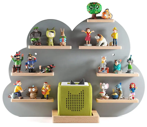 Estante Tonie Estante flotante <span class=keywords><strong>de</strong></span> <span class=keywords><strong>madera</strong></span> Tonie magnético grande para almacenamiento <span class=keywords><strong>de</strong></span> personajes, reproductor Tonie Box montado en la pared para niños DIY - Product Image 6