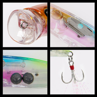 Leurre de surface Popper Pencil 9.6g/70mm 18g/90mm avec lame flash pour eau salée et eau douce, pour la pêche au poisson-chat, au bar et au brochet
