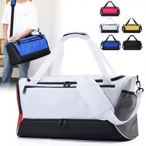 Sac de sport personnalisé à faible MOQ, grand sac à dos multifonctionnel imperméable en Oxford, sac de voyage, sac de sport avec compartiment à chaussures - Product Image 2