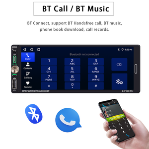 <span class=keywords><strong>Autoradio</strong></span> Android 1Din 6,86 pouces avec écran tactile Android CarPlay, <span class=keywords><strong>commande</strong></span> <span class=keywords><strong>au</strong></span> <span class=keywords><strong>volant</strong></span>, USB <span class=keywords><strong>pour</strong></span> lecteur radio de voiture IPS - Product Image 3