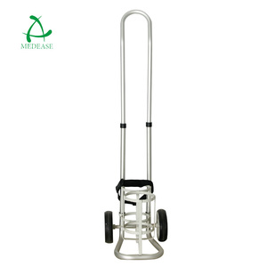 Basınç regülatörleri ile özelleştirilebilir OEM taşınabilir alüminyum silindir arabası tekerlekli konteyner taşınabilir oksijen tüpü sepeti - Product Image 2