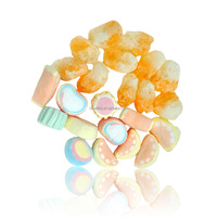 Groothandel Zoete Gefreeze-droogde Marshmallow Fruitige Internetberoemdheid Gummy Candy 1kg Zak Meerdere Kleuren