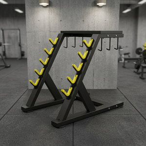 Organizador de almacenamiento con base antideslizante para mancuernas de alta resistencia, ideal para la operación a largo plazo en gimnasios. - Product Image 2