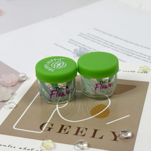 Contenedor de tarros de vidrio Contenedor de tarros de 6ml Botella redonda de vidrio Tarro almacenado con tapa de silicona - Product Image 6