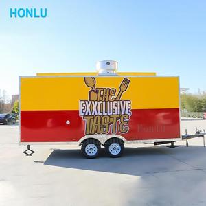 Hot selling bbq food trailers united states standards movable <span class=keywords><strong>restaurant</strong></span> food trucks for sale - Product Image 4