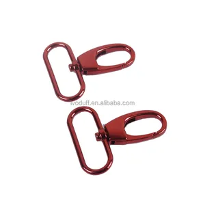 Màu Đỏ Kim Loại Keychain Snap Hook Clip Carabiner Snap Hooks Khóa Cho Túi Xách