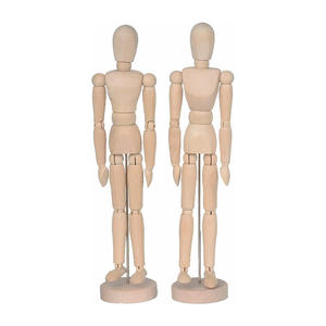 Mannequin articulé en bois pour dessin sur table, modèle de figurine pour artiste avec support - Product Image 3