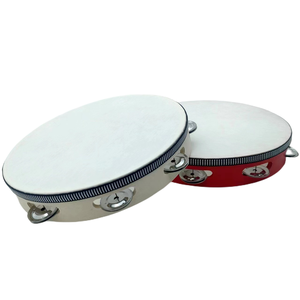 Mini Tamburello in Legno per Adulti da 4 6 8 10 Pollici Strumenti per <span class=keywords><strong>Matrimonio</strong></span> 10 15 20 25 cm Pelle di Pecora Metallo Tamburo a Sublimazione - Product Image 3