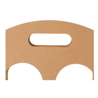 Plateau de gobelets jetables portables biodégradables avec poignée, personnalisable avec logo, fabriqué à partir de matériaux recyclés, idéal pour le café, le lait et autres boissons à emporter
