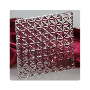 Pantalla de acero inoxidable Partición de ladrillo de cristal personalizada de gama alta para vestíbulo de hotel <span class=keywords><strong>Villa</strong></span> Permeable a la luz sin perspectiva - Product Image 3