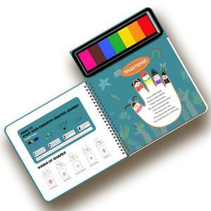 Meilleure vente 2026 : <span class=keywords><strong>Livre</strong></span> éducatif à gratter arc-en-ciel, <span class=keywords><strong>livre</strong></span> de peinture au doigt et de coloriage avec logo personnalisé pour le jeu et les loisirs - Product Image 2