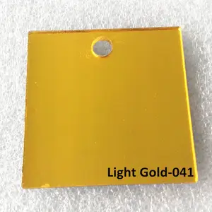 Alands Plastic 1mm 1.2mm 1.8mm 2.8mm Light Gold Plexi Glass Mirror Dark Gold Acrylic Mirror Sheet