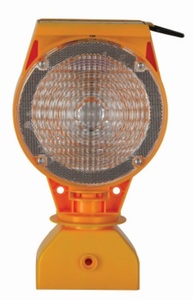 Wesure IP65 Rechargeable Solar <b>LED</b> Traffic Light Safety Warning <b>Flashlight</b> with Aluminium Body 12V 300mm for Roadside - Product Image 2