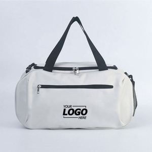 Grand sac de sport Oxford avec fermeture éclair - Sac de voyage portable pour la gym et le basketball pour femmes et hommes - Logo personnalisé disponible - Product Image 1