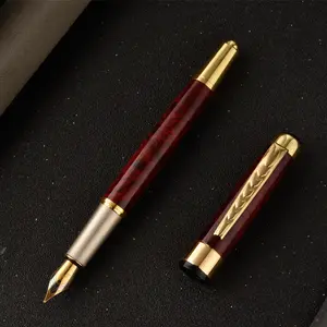 2024 célèbre marque jiangxi fournisseur chinois chine encre luxe plume fine en acier inoxydable classique fantaisie stylo plume pour le marché des cadeaux