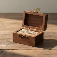 Boîte à bagues en bois de style vintage, luxe, pour fiançailles, cadeau unique, petite boîte de rangement personnalisée, ensemble de boîtes à bagues en bois pour bagues et bijoux