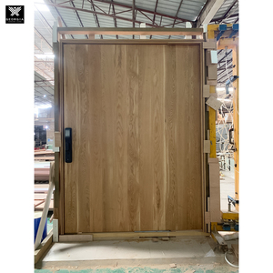 <span class=keywords><strong>Puerta</strong></span> <span class=keywords><strong>de</strong></span> entrada pivotante antirrobo <span class=keywords><strong>de</strong></span> estilo rústico <span class=keywords><strong>de</strong></span> grano <span class=keywords><strong>de</strong></span> <span class=keywords><strong>madera</strong></span> natural con cerradura inteligente para villas - Product Image 4